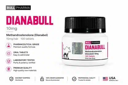 Bull Pharma – Dianabol (Metandienone) 10mg Tablets